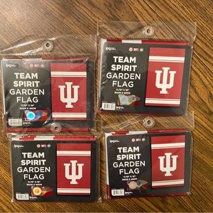 NIB Set of 4 IU Garden Flags